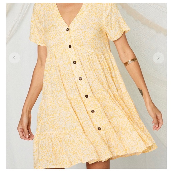 Emily Boho Trendy Floral Print Tiered Dress - Picture 6 of 6